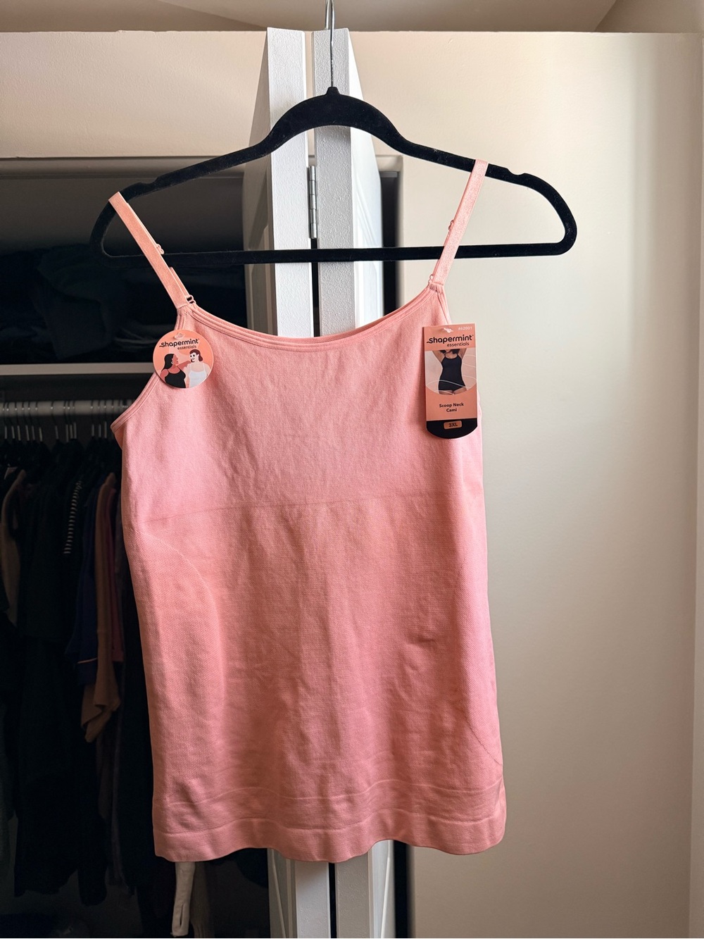 Shapermint Pink Women's Scoop Neck Cami Tank Top
